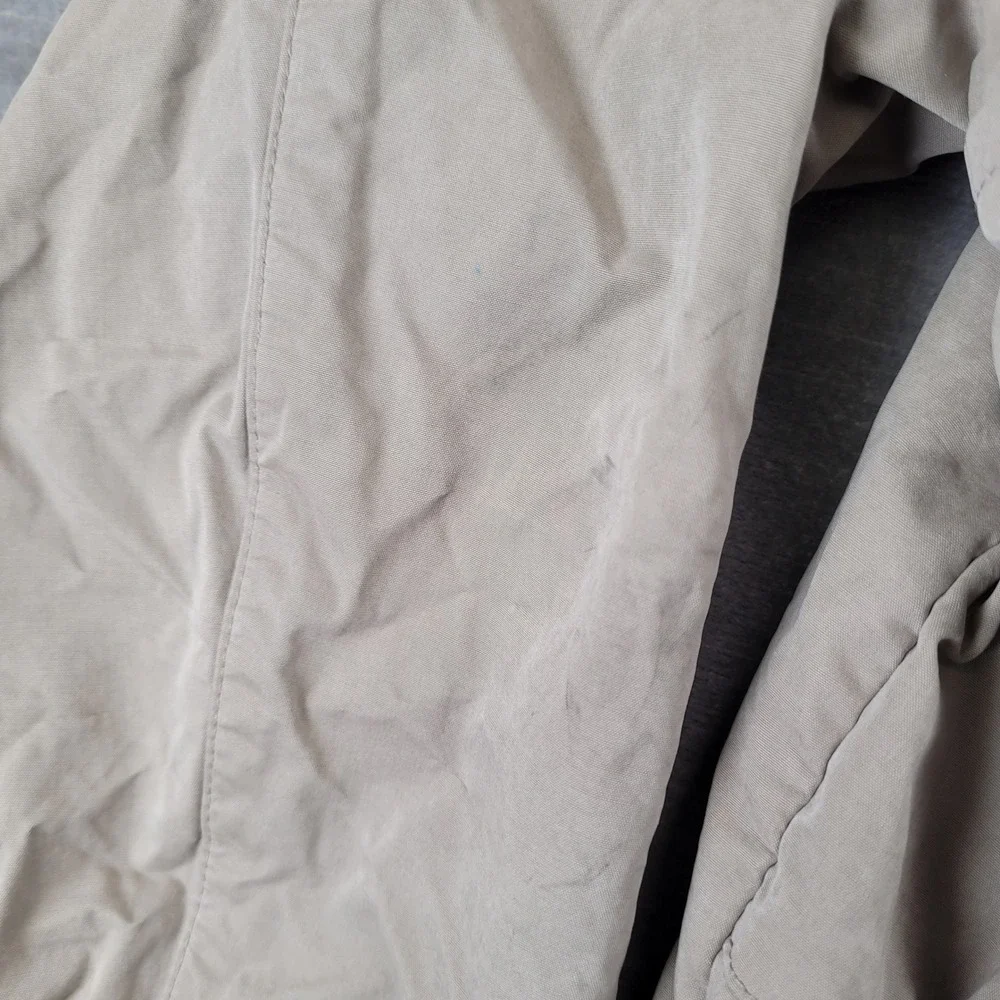Columbia Full Zip Jacket Mens Large Tan Chore Barn Lightweight Windbreaker